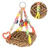 Bird Climbing Net Colourful Swing Hammock Chewing Hanging Mat for Decoration Playing