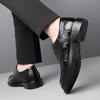 Spring New Men's Shoes  Dress Non-slip Leather Shoes Men's Wedding Groom Shoes Lace-up Fashion Men's Shoes