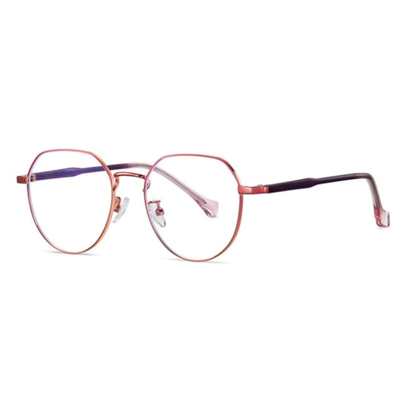LOOKING4U The Classic LD219 Blue Light Blocking Glasses Frame C40 Rose Gold