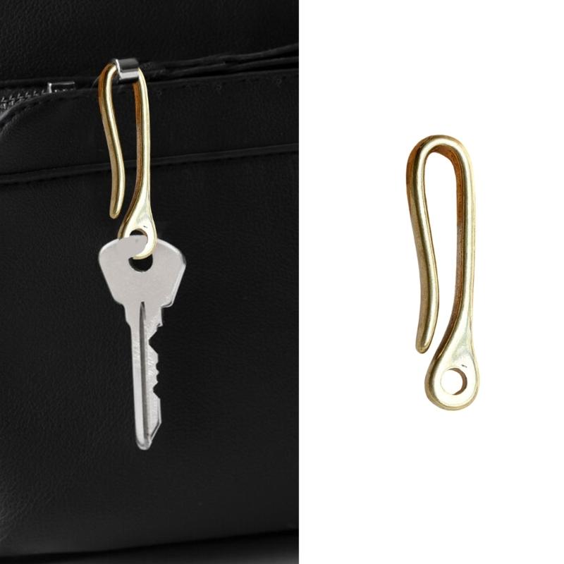 Versatile Key Organizers Clip Crafted of Solid Brass U Shape Designs Accessory for Secure Attachment On Clothing