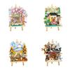Loz Street Scene Series Architectural Model 3D Drawing Building Blocks Set Model Assembly Toy Ornament Kids Birthday Gift