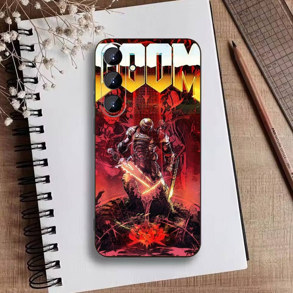 G-Game D-doom Phone Case For Samsung Galaxy A73,A21s,A22,A31,A52,A53,A71,A41Soft Black Shell