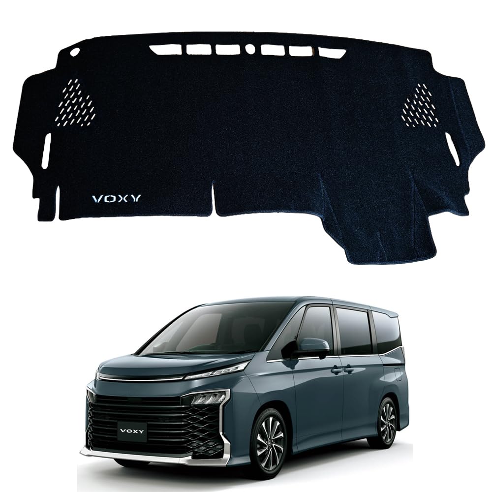 

SAWAKAKI Коврик на приборную панель для Toyota Voxy 90, Защитный от солнца полиэстер из серии кастомных деталей интерьера, Защита, Анти-усталость, Коврик, Материал, чёрный