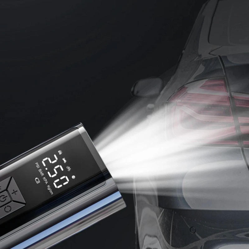Digital Tire Pressure Gauge LED Display Automatic Air Pump Intelligent Multifunctional Air Pump Wireless for Vehicle Motorcycle
