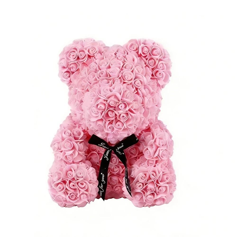 Lovers Gifts Simulated Flower Bear Sweet Valentine's Day Roses Rose Flower Bear Ornaments  Women