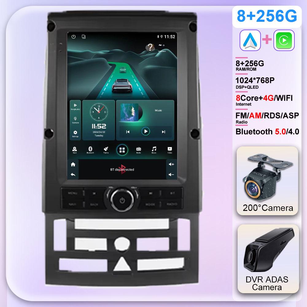 9.7inch Carplay Android For Peugeot 407 2004-2011 Auto Radio Multimedia Player Stereo GPS Navigation 5G WIFI No 2Din DVD