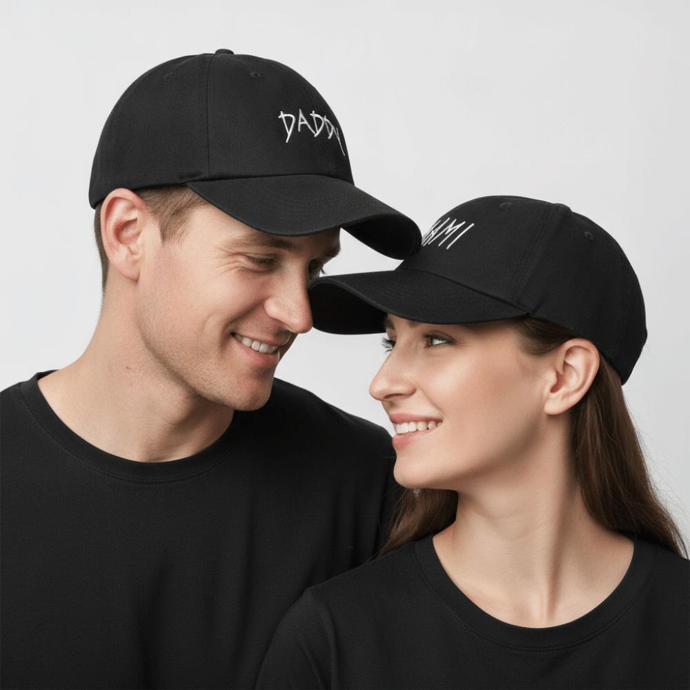 Letter Embroidered DADDY MAMI Baseball Cap Adjustable Baseball Hats Sunscreen Hats  For Man Women