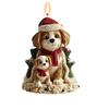 Creative Gift Mold Flexible Pet Candle Mold Christmas Puppy Mold High-Quality For Home Decor Candle Making Holiday Decoration