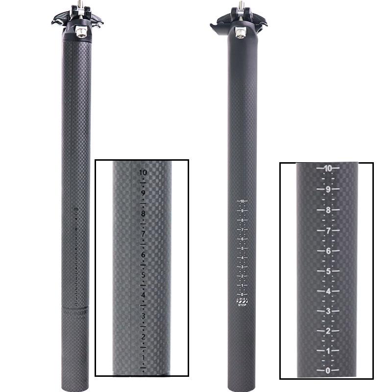 Lightweight Carbon Fiber Bicycle Seatpost 27.2/30.8/31.6 Fixed Gear Seat Tube