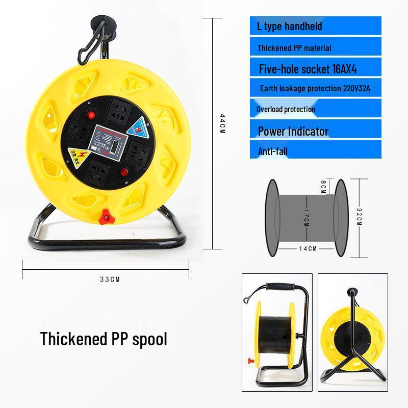 Portable Movable Cable Reel Winder and Roller Spool