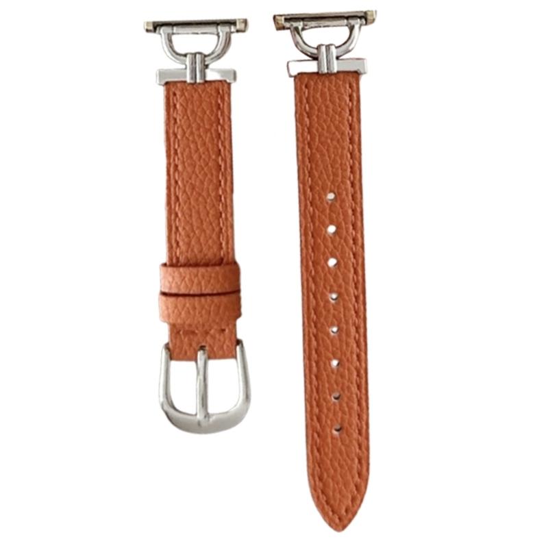 

Elegant Lychee Texture Leather Band 22mm with Metal Buckle Fashionable 22mm Smartwatch Bands Suitable for Smartwatches