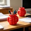 Rainbow Down Coat Pen Holder, 3D Printed Puffer Jacket Desk Organizer, Creative Storage for Stationery And Brushes