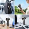 Turbo 100 Ultra-High Speed LED Handheld Mini Fan with Smart Display and Long-Lasting Battery