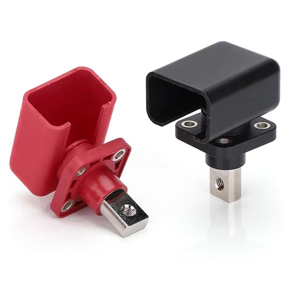 New All Copper Lithium Battery Terminal High Current Black Red Battery Connector 100A/120A/150A/200A Copper Terminals