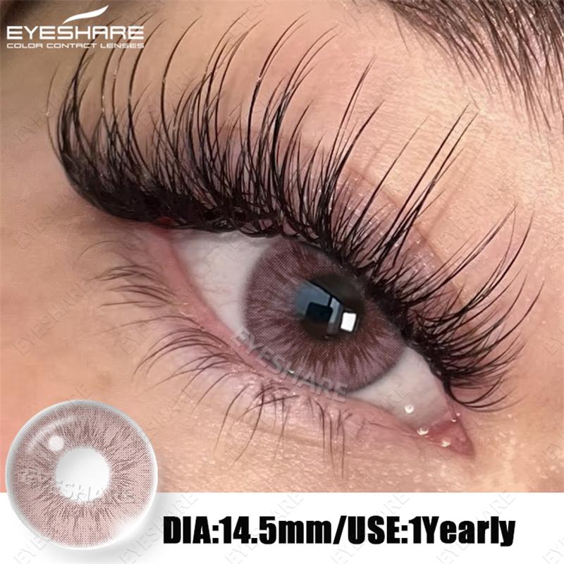 Eyeshare Natürliche Kontaktlinsen Farbige Kontaktlinsen Braune Make-up-Linsen Graue Pupillenlinsen Blaue Augen Kontakte Grüne Augen Linse