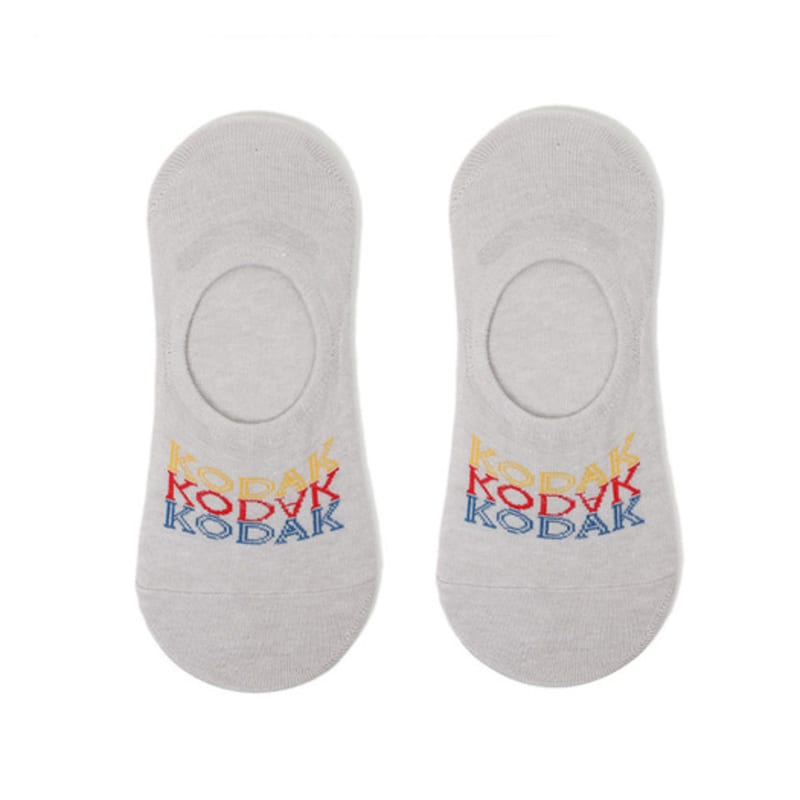 KODAK Apparel Lettering No-Show Socks GREY