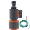 Quick Connect Garden Hose Adapter with Shut-Off Valve Fit for 1/2"/ 3/8"/1/4"/3/4" Hoses Ideal for Lawns Gardens Car Wash