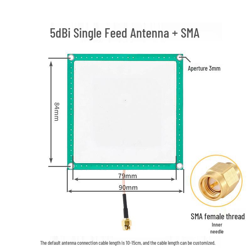UHF RFID Passive Reader Writer with Long-Distance Ceramic Antenna for Card Reading