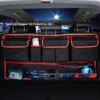Car Trunk Seat Back Hanging Storage Bag - SUV Rear Multi-Functional Mesh Organizer
