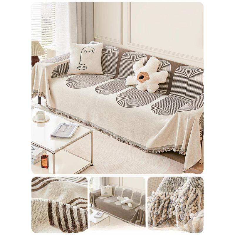 Chenille Sofa Cover Cloth Full Cover Four Seasons General Purpose Sofa Cushion Non-slip Leather Sofa Cover