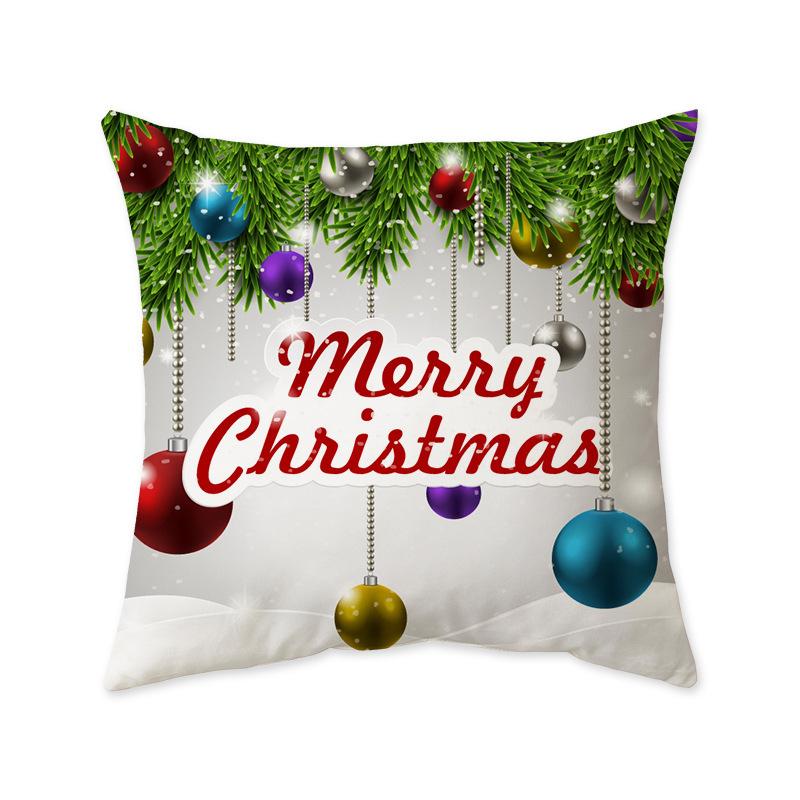 Christmas Festive Cushion Pillow Cover Ins Style Fashionable Bedroom Living Room Sofa Decorative Pillow Cover