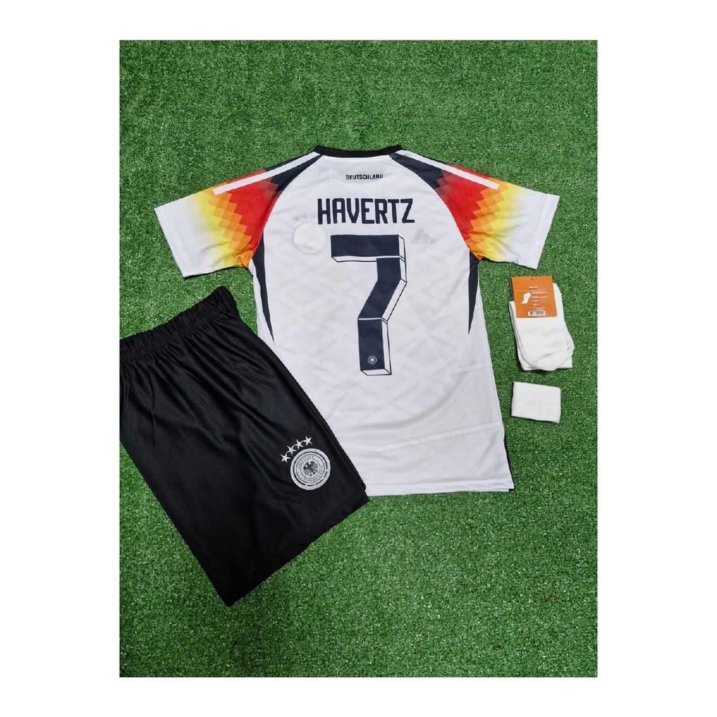 Germany 2024/25 New Season Kai Havertz Kids Jersey Shorts Socks Bracelet Set Of 4