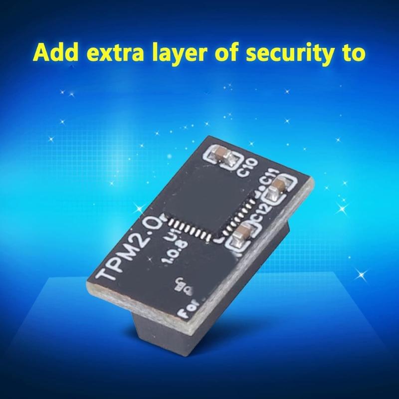 TPM 2.0 Module SPI 14Pin Module Motherboard TPM2.0 Remote Card Encryption Security Board Electronic Component Module