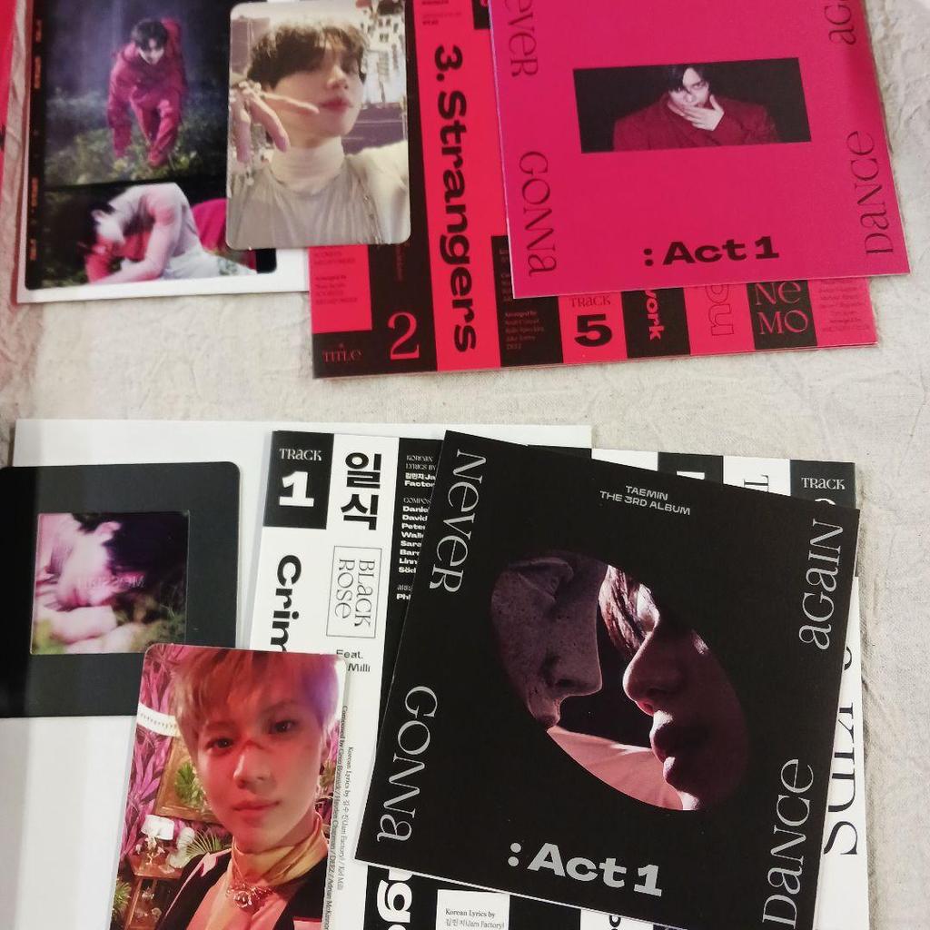 [USED] Taemin 3rd 2nd Edition CD Poster Photocard