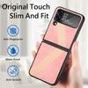 Thin Lightweight Leather Folding Cases For Samsung Galaxy Z Flip 4 5g Flip4 Zflip4 Anti -Drop Cell Phone Cover Case