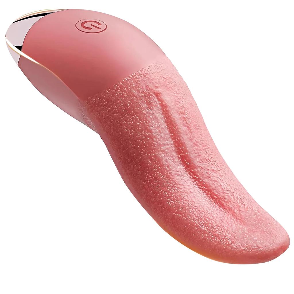 10 Vibration Modes French Kissing Modes Realistic Heating Tongue Vibrator,USB Charging Waterproof Sex Toys for Women Clit