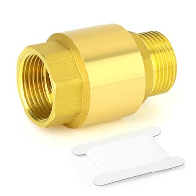 Backflow Prevention Brass Check Valve Pipeline Connection Easy Installation