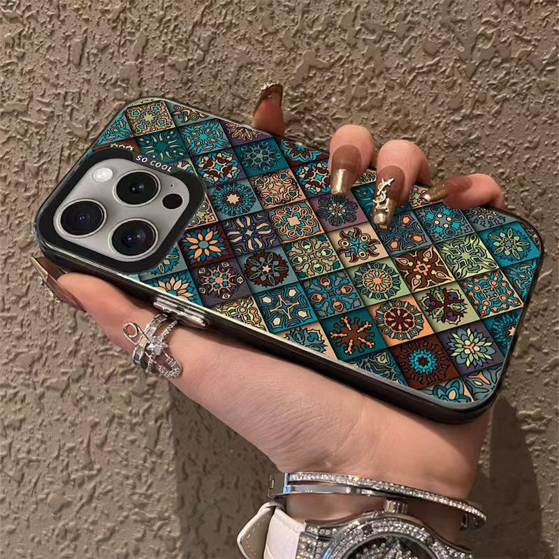 Pattern Totem Phone Case for Apple iPhone: Compatible with 15 Pro Max, 16 Pro, 14 Pro, and 17