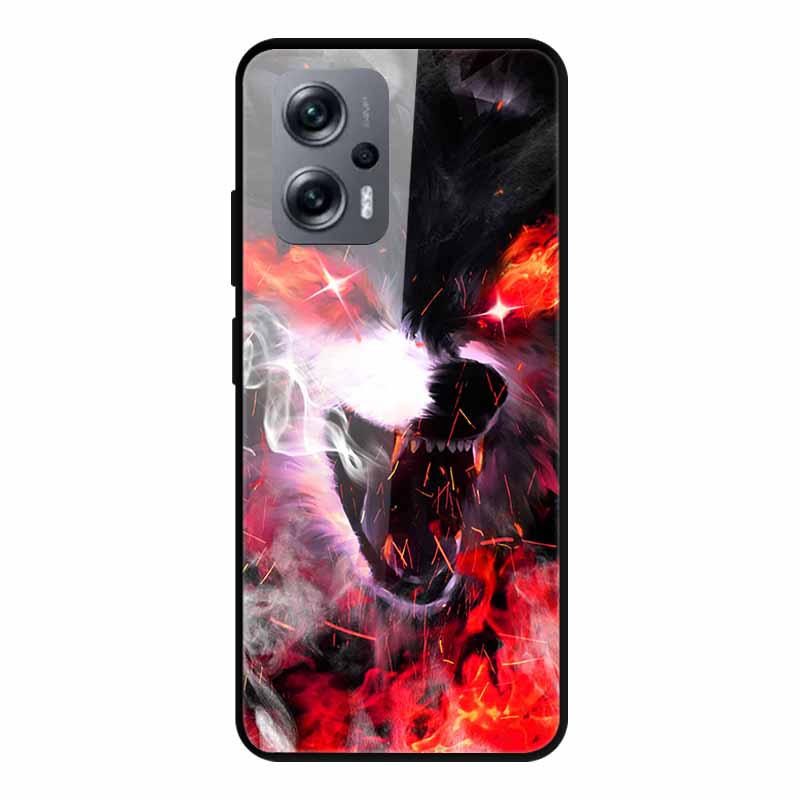 For Poco X4 GT Case Shockproof Tempered Glass Hard Back Cover For Xiaomi Poco X4 GT 5G Soft Bumper Coque PocoX4 GT X4GT Case