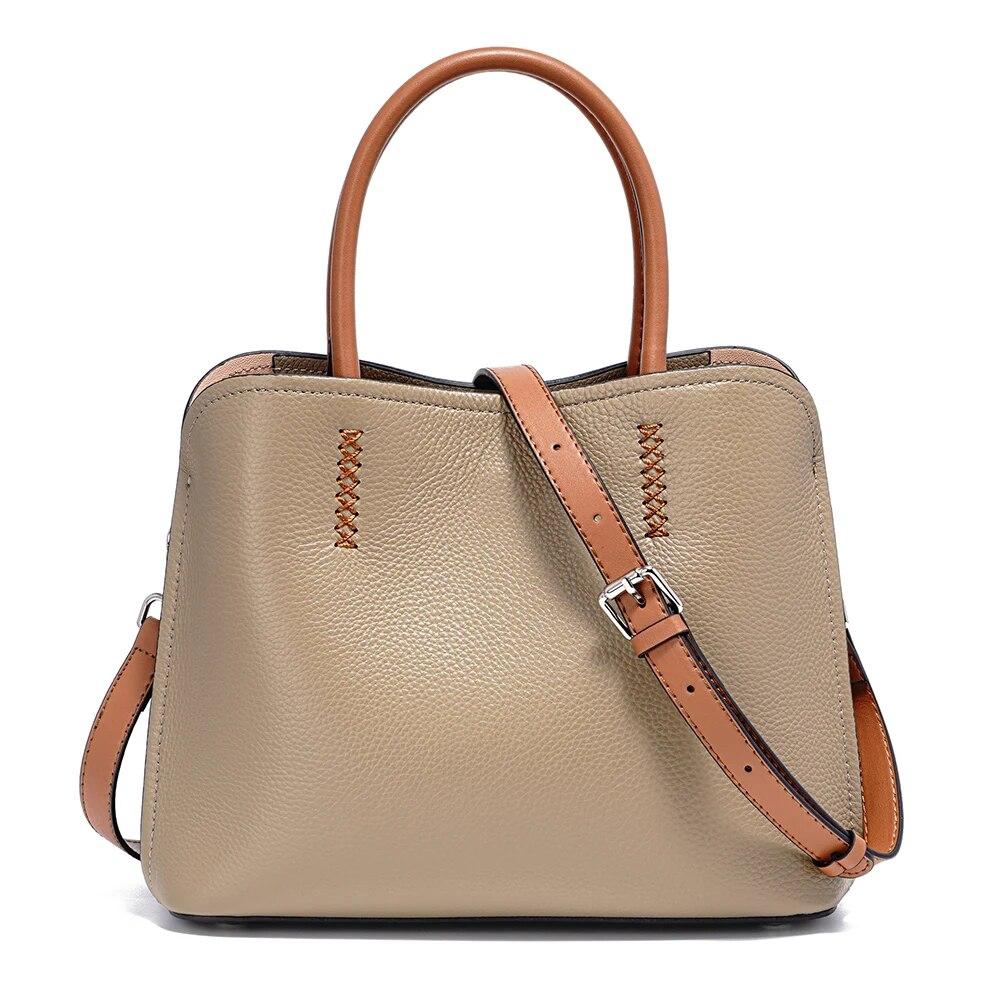 Dámská kožená nákupní taška Zency, velká taška přes rameno, crossbody, 2024, velikost pro ženy