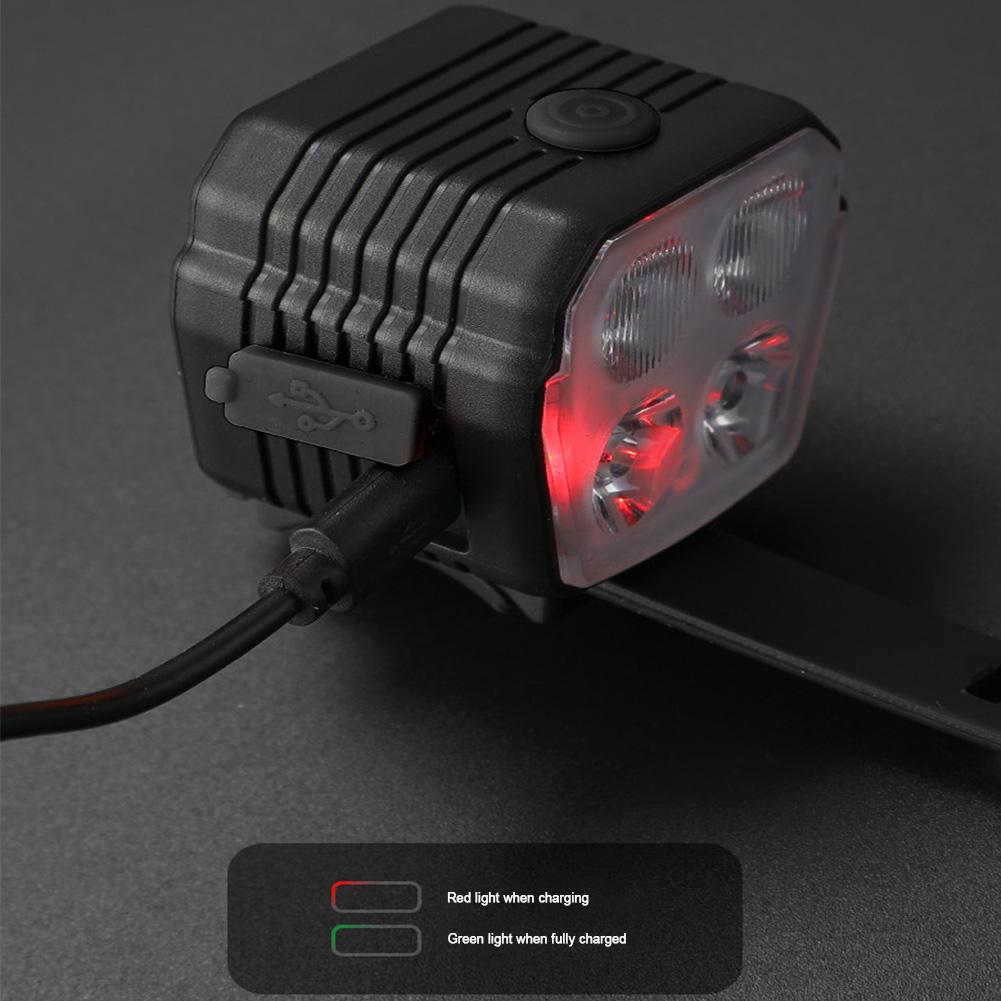 2 In 1 Bicycle Horn Light MTB Road Bike Front Lamp 120 DB USB Charging Front Bike Headlight 7 Light Modes Cycling Accessories