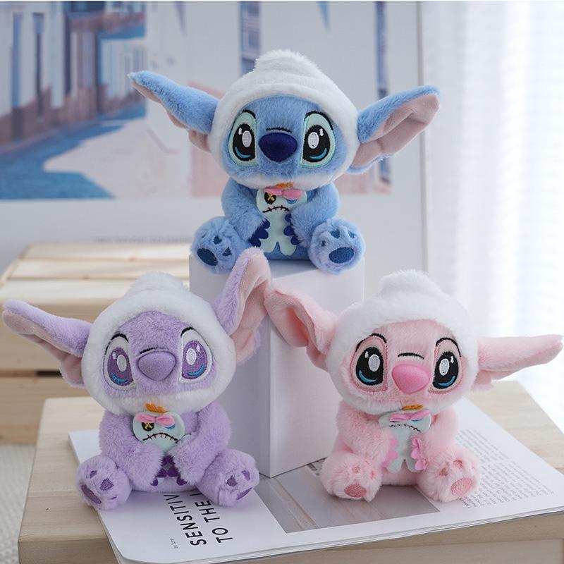 13cm Stitch Keychain Plush Toy Backpack Pendant Decoration Girl Toy Soft and Comfortable Stuffed Doll Boys Birthday Gifts