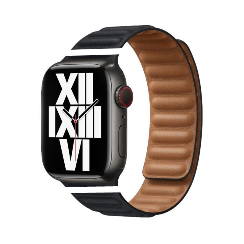 

Apple Watch Fine Woven Twill Leather Magnetic Band for Series 5-9 & SE 38/40/41/42mm