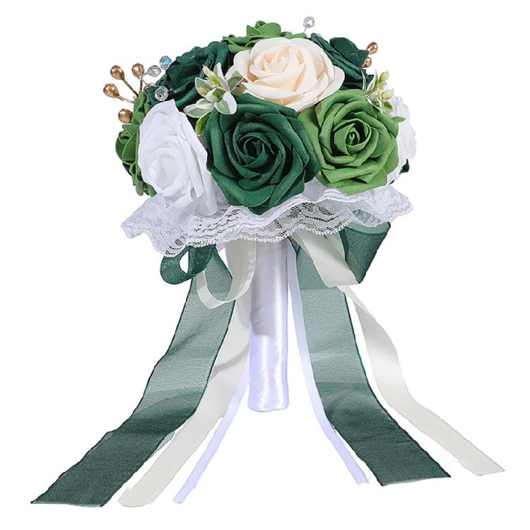 Stylish Wedding Flower Arrangement Bride Bouquet Handheld Flower For Bridal Wedding Ceremony Centerpiece Setting Props