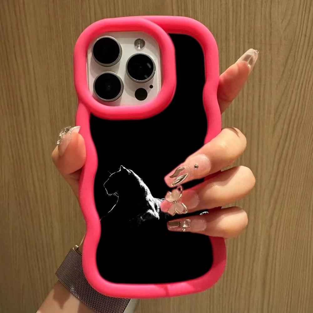 Ae86 Lion Black Design Art Protective Phone Cases for Samsung S24 Plus S23 Ultra A14 A55 A06 Honor X9b Motorola OnePlus Big Wave TPU Back Cover