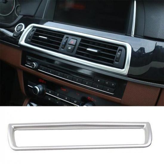 Air Outlet Vent Cover Fit For BMW 5 Series Matte Silver Central Console 2011-17