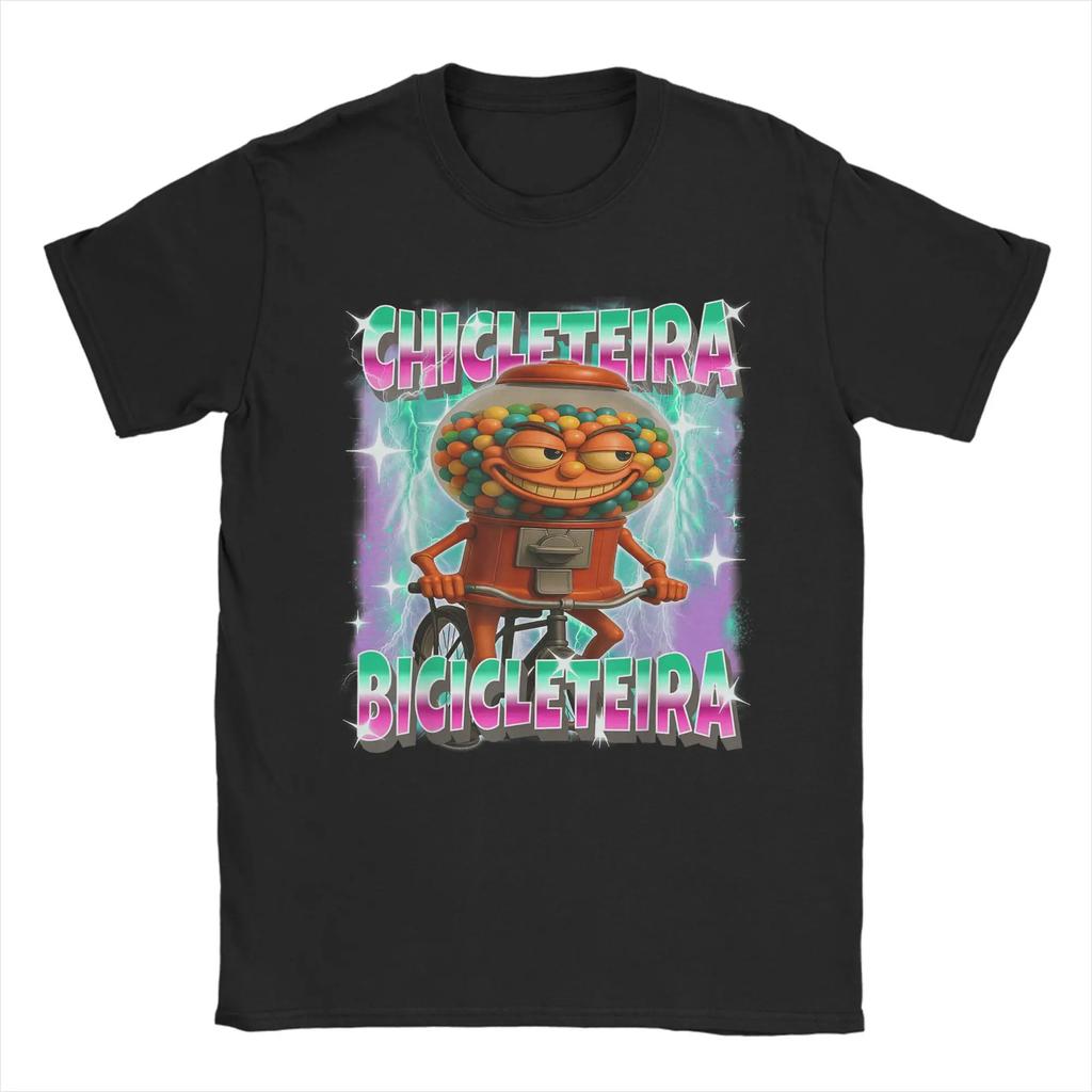 Unisexs Chicleteirabicicleteira Italian Brainrot Chiclete Bicicleta T Shirts Clothing Short Sleeve O Neck Tees Tshirts