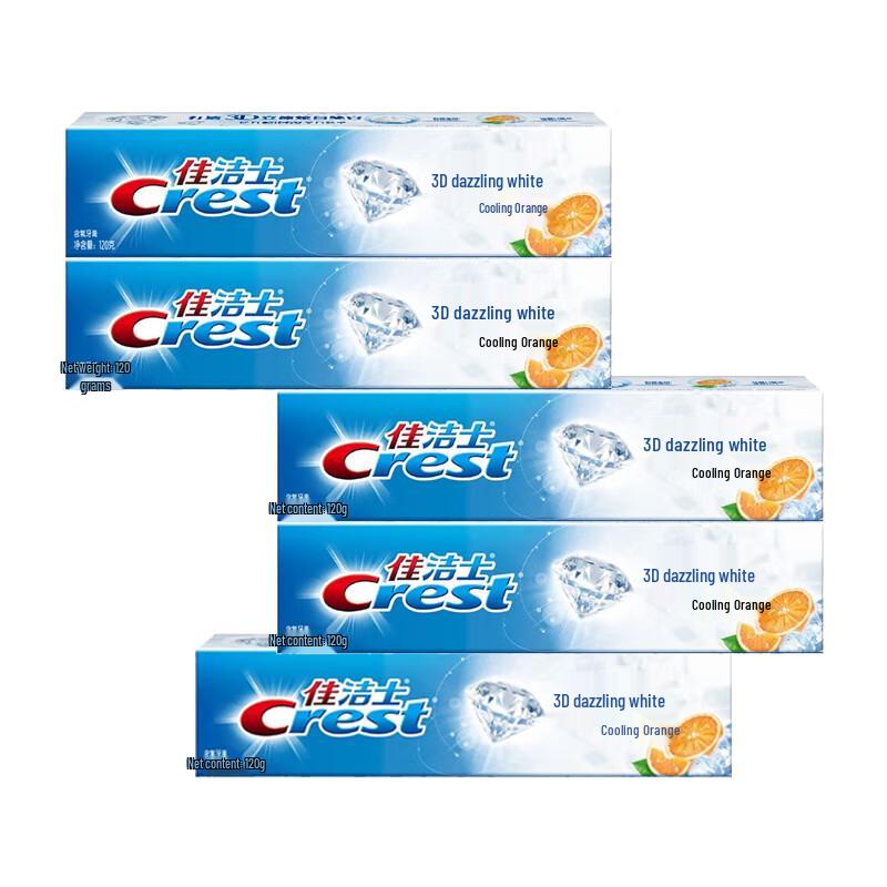 

Crest 3D White Invigorating Iced Orange Anti-Cavity Toothpaste (5 x 120g)