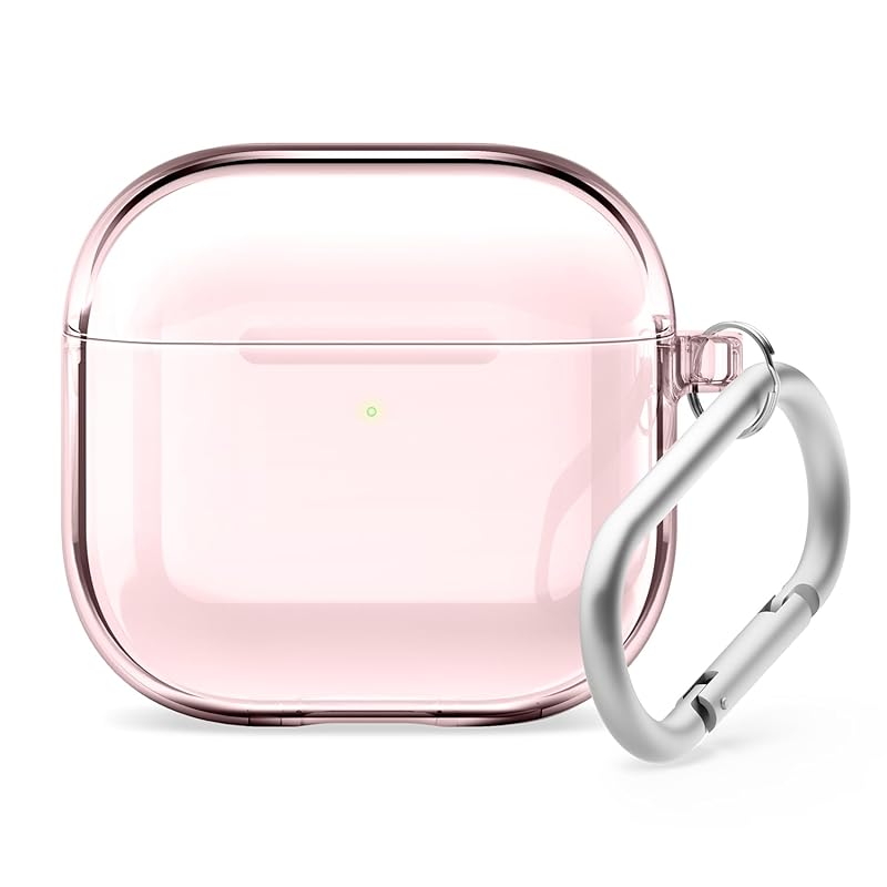 

[elago] AirPods 4 correspondence case transparent clear cover carabiner with Fall prevention wireless charging MagSafe soft TPU clear case [ AirPods4