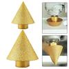 M10/M14 Thread Diamond Beveling Chamfer Bit 38/50mm Cone Punching Expanding Drill Bit Tool
