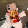 Naughty Cute Bear Phone Case For VIVO V60 V50 V40 LITE S1 V17 V20 SE V21 V23 V23E V25 V25E V27 V27E V29 V29E V30 Case Cover Capa