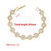 ZHUKOU 8 styles Gold Women's Bracelet CZ Crystal Zircon Shiny Bracelet Women Jewelry VL143