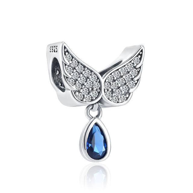 New Bluw Lake Angel Wing Globe Purple Green Clip Ocean Diy Beads Fit Charms Silver 925 Original Jewerly Bracelet