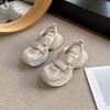 Velcro hollow breathable bag head sandals women's summer 2025 new thick-soled heightening casual sports dad shoes
