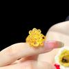 Gold Plated Peacock Openwork Ring for Women - Elegant Bridal Engagement Jewelry, Adjustable Design