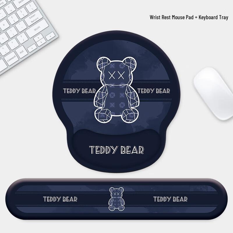 Fumade Ergonomic Silicone Wrist Rest Mouse Pad & Keyboard Support Set